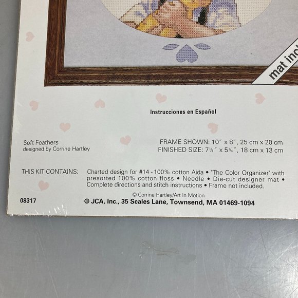 JCA Love Notes Boy Duck Counted Cross Stitch Kit - Picture 3 of 5